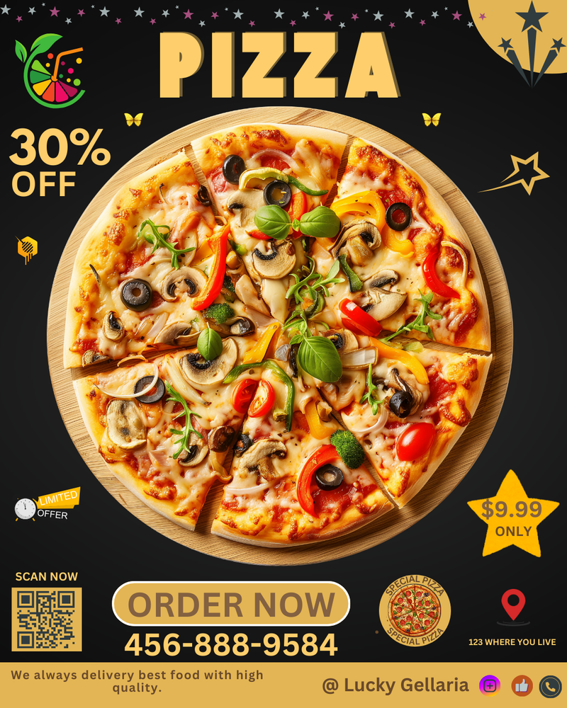 Pizza Poster Designs