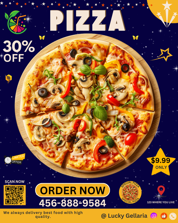 Pizza Poster Designs