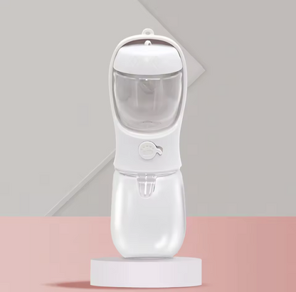 Portable Pet Water Bottle with Food Container