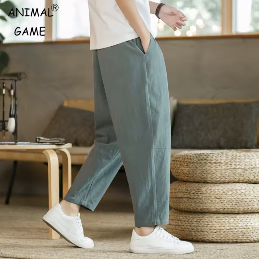 Men’s Cotton Linen Casual Pants