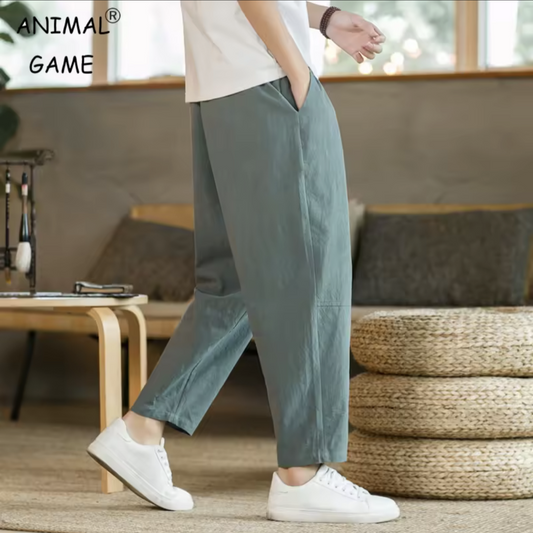 Men’s Cotton Linen Casual Pants