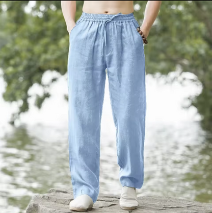 Men’s Cotton Linen Beach Joggers