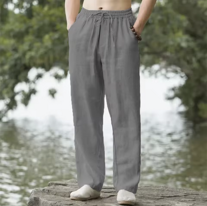 Men’s Cotton Linen Beach Joggers
