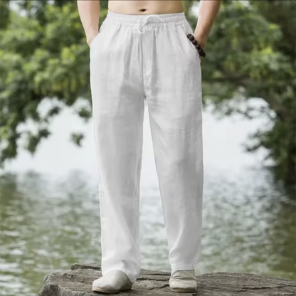 Men’s Cotton Linen Beach Joggers