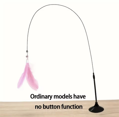 Interactive Cat Teaser Toy with Bell & Feather