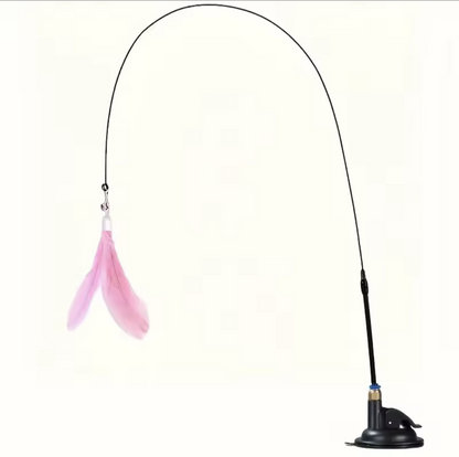 Interactive Cat Teaser Toy with Bell & Feather