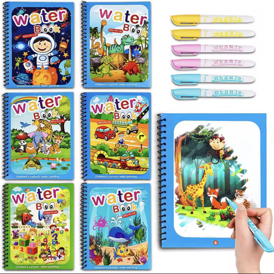 Magic Water Drawing Book with Pen