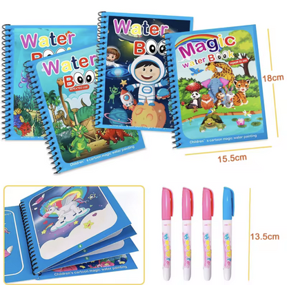 Magic Water Drawing Book with Pen