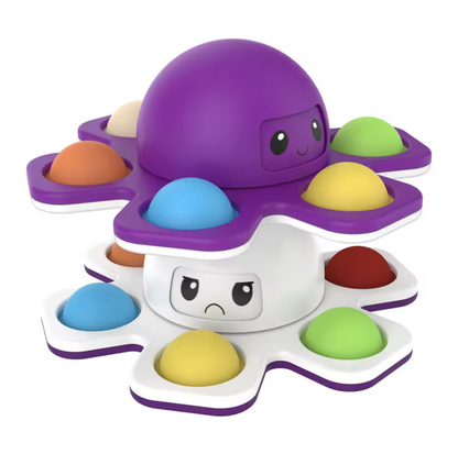 Face-Changing Push Bubble Fidget Spinner