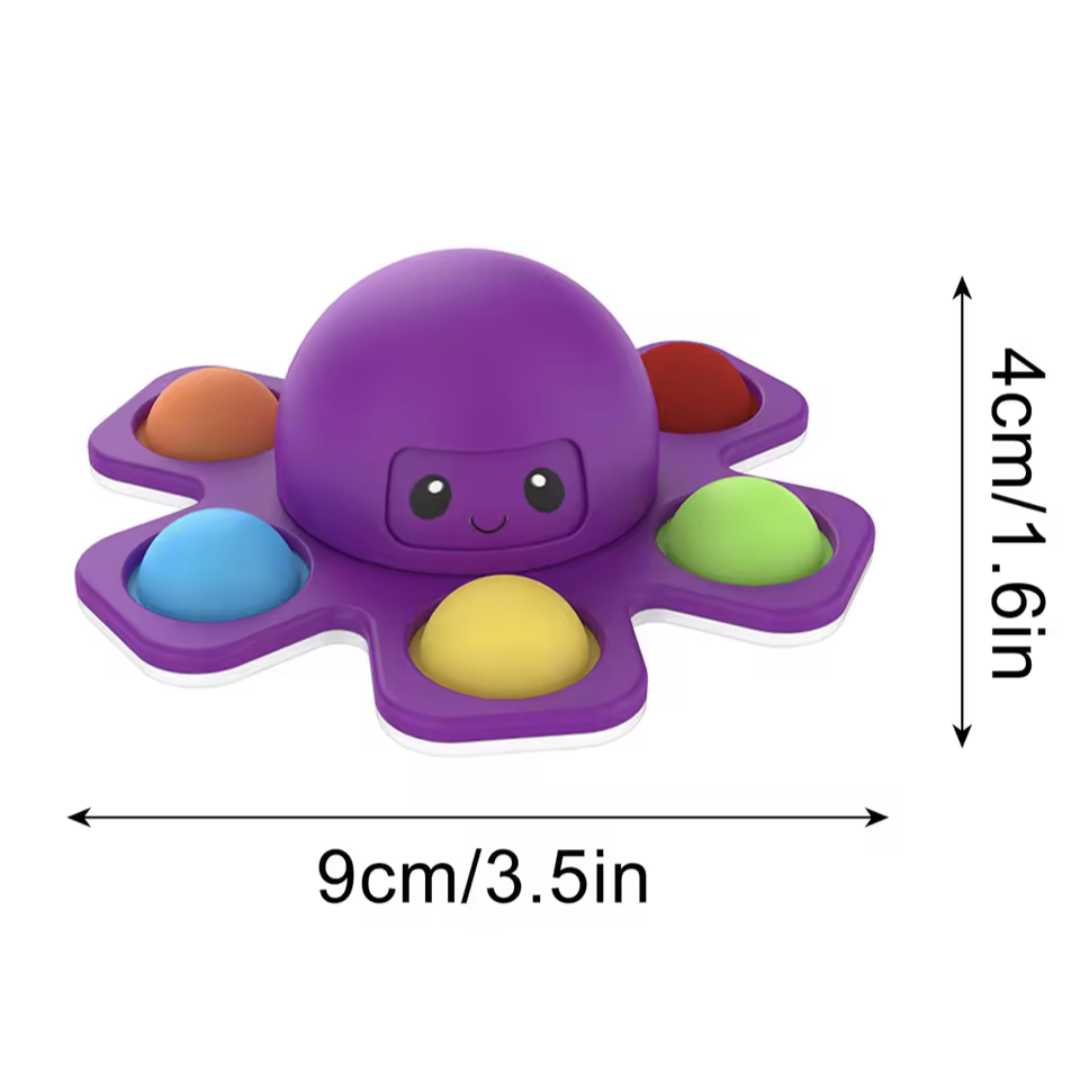 Face-Changing Push Bubble Fidget Spinner