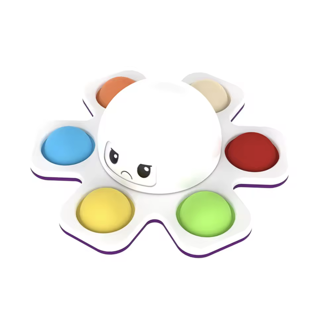 Face-Changing Push Bubble Fidget Spinner