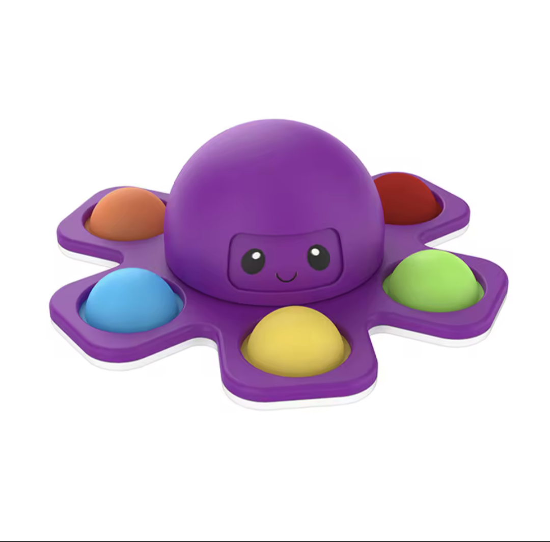 Face-Changing Push Bubble Fidget Spinner