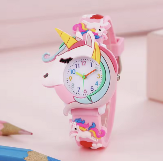 Cute Cartoon Silicone Kids Watch