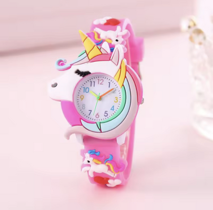 Cute Cartoon Silicone Kids Watch