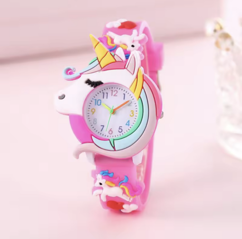 Cute Cartoon Silicone Kids Watch