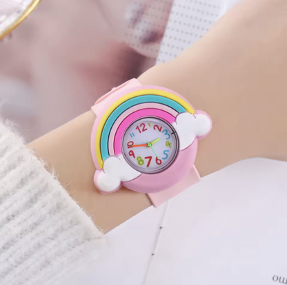 Cute Cartoon Silicone Kids Watch