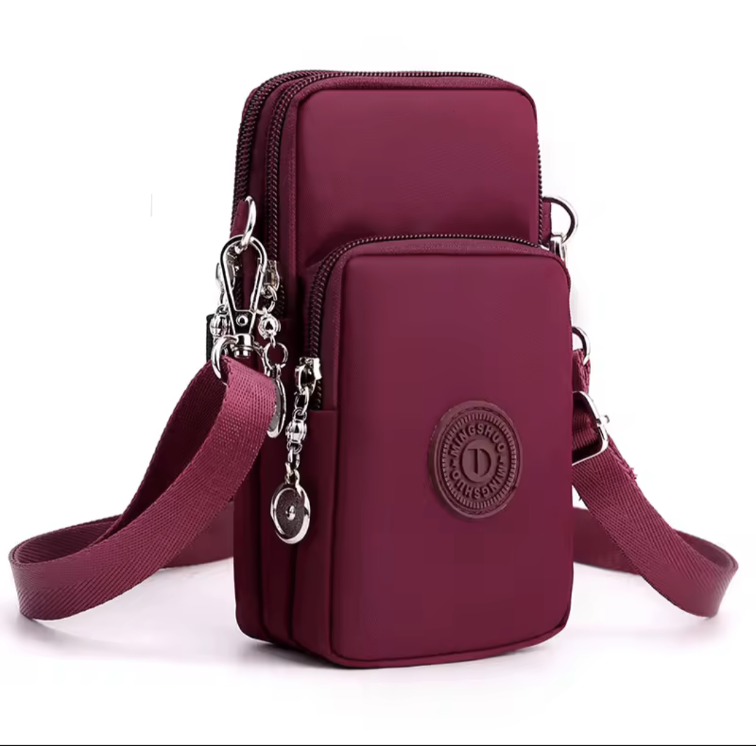 Women’s Nylon Mobile Phone Crossbody Bag