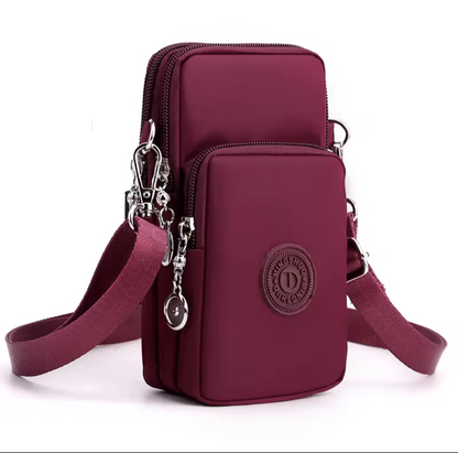 Women’s Nylon Mobile Phone Crossbody Bag