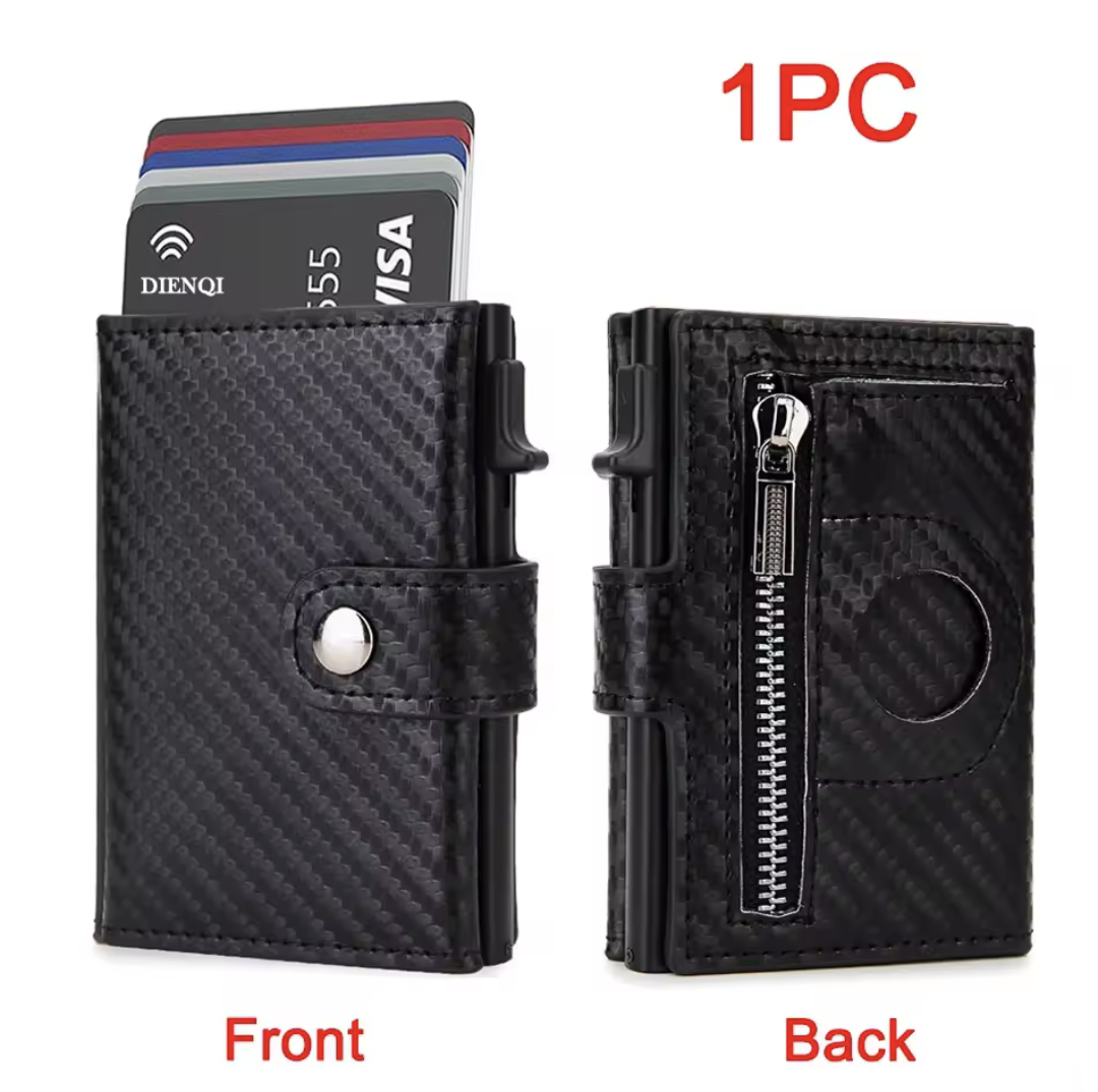 RFID Carbon Fiber Wallet for AirTag