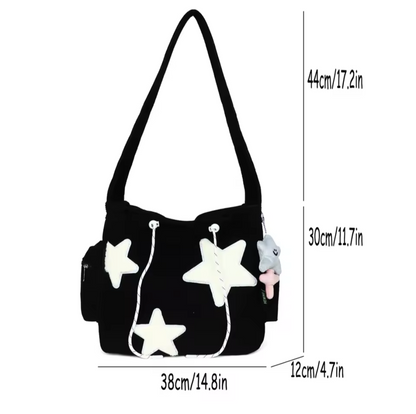 Niche Design Corduroy Tote Bag for Women