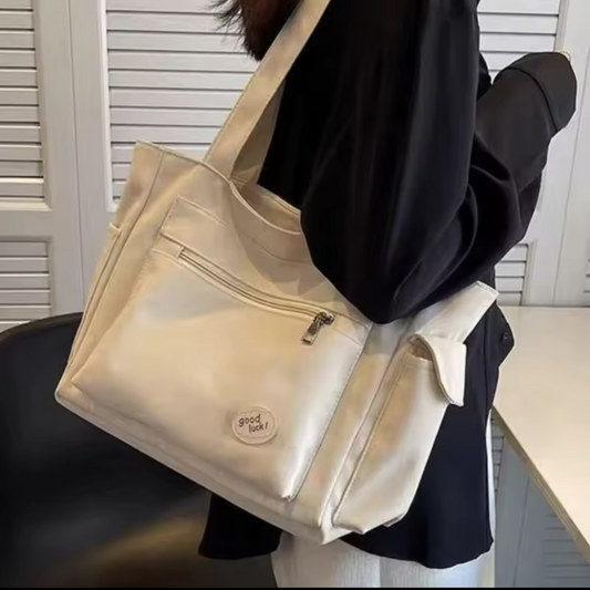 Women’s Large Canvas Shoulder Tote Bag