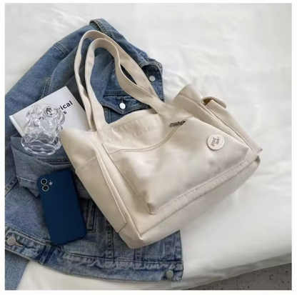 Women’s Large Canvas Shoulder Tote Bag