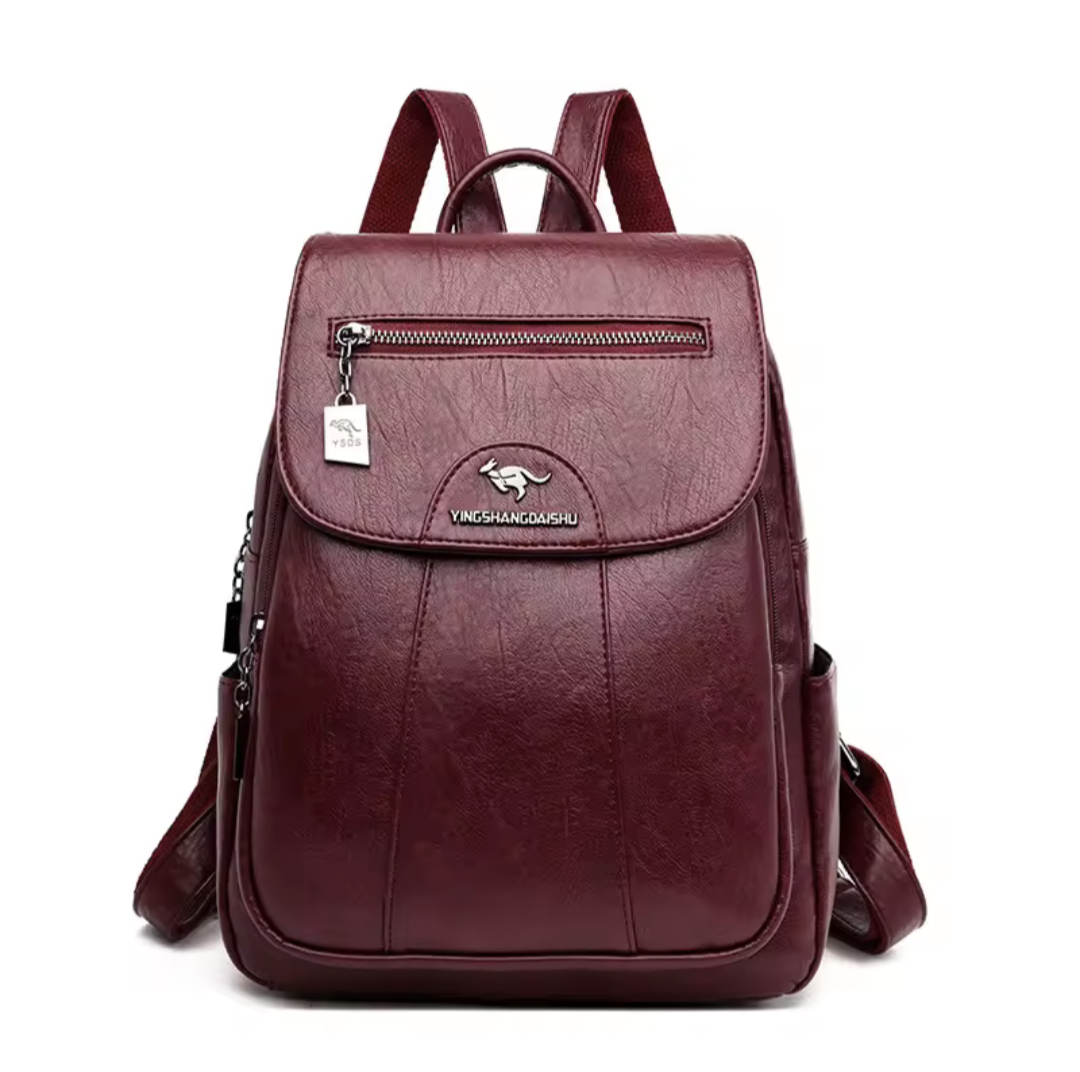 Vintage Soft Leather Backpack for Women