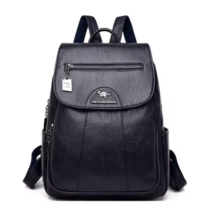 Vintage Soft Leather Backpack for Women