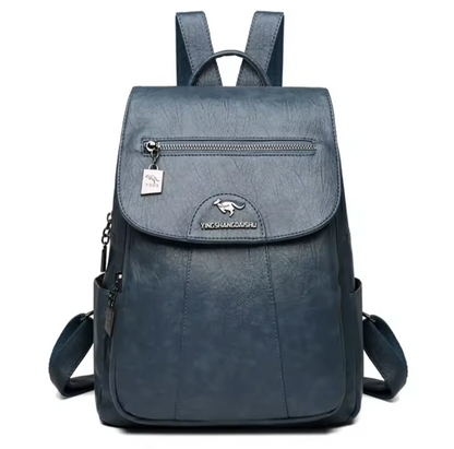 Vintage Soft Leather Backpack for Women