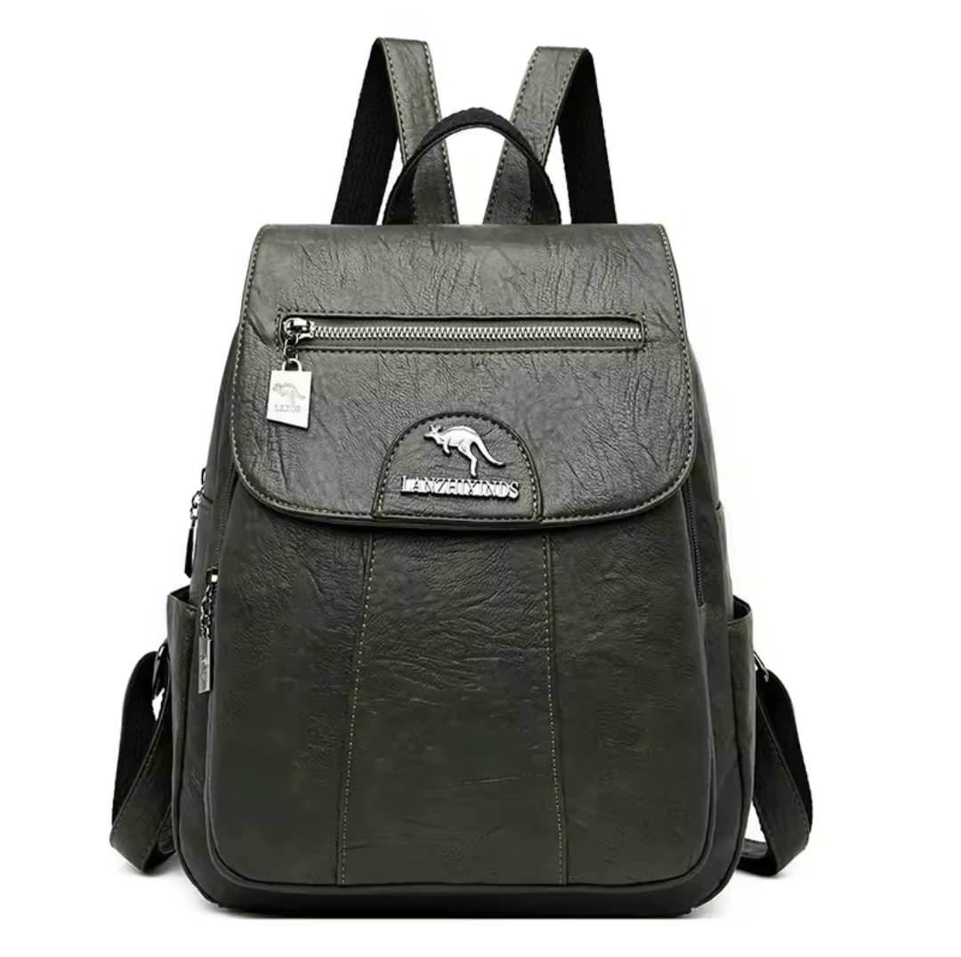 Vintage Soft Leather Backpack for Women