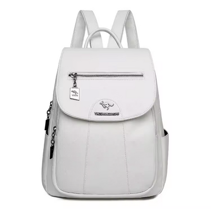 Vintage Soft Leather Backpack for Women