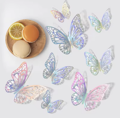 3D Hollow Butterfly Wall Stickers