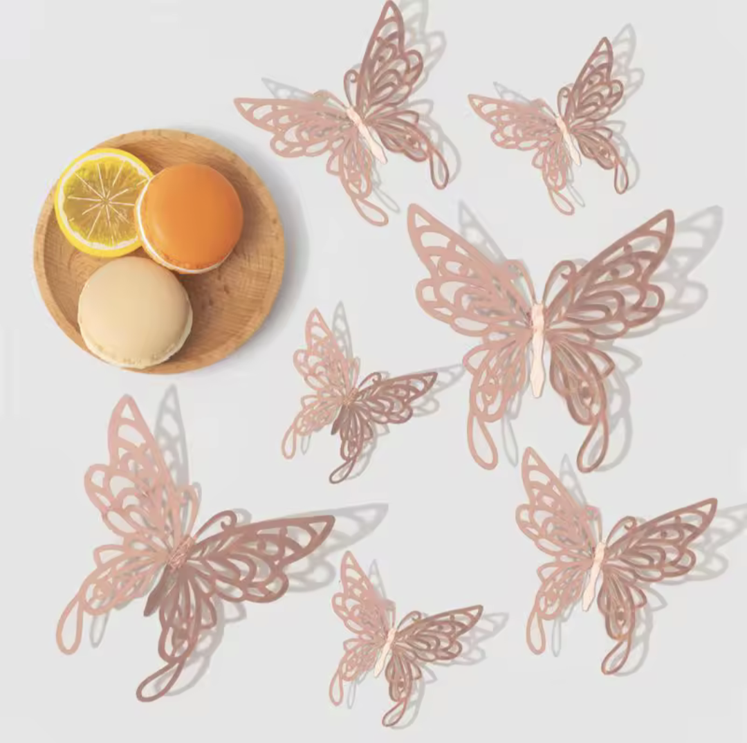 3D Hollow Butterfly Wall Stickers