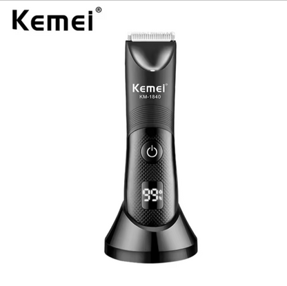 Kemei Waterproof Electric Groin & Body Hair Trimmer