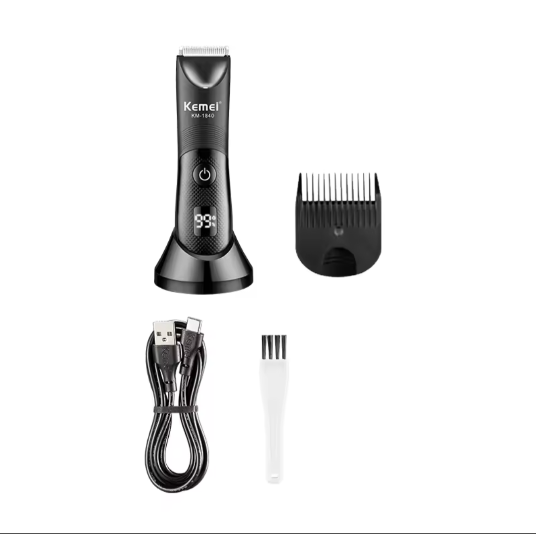 Kemei Waterproof Electric Groin & Body Hair Trimmer