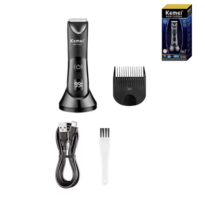 Kemei Waterproof Electric Groin & Body Hair Trimmer