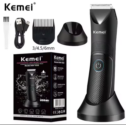 Kemei Waterproof Groin & Body Hair Trimmer