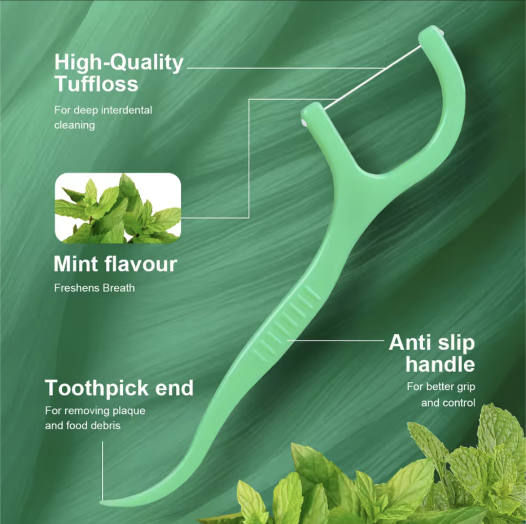 Mint Dental Floss Sticks