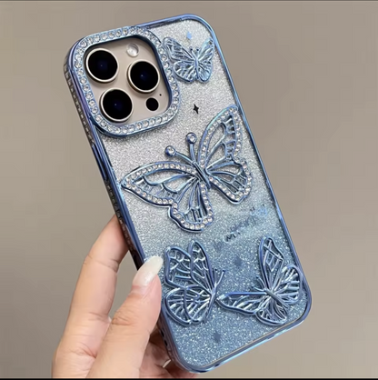 Elegant Diamond Butterfly Phone Case