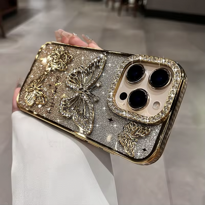 Elegant Diamond Butterfly Phone Case