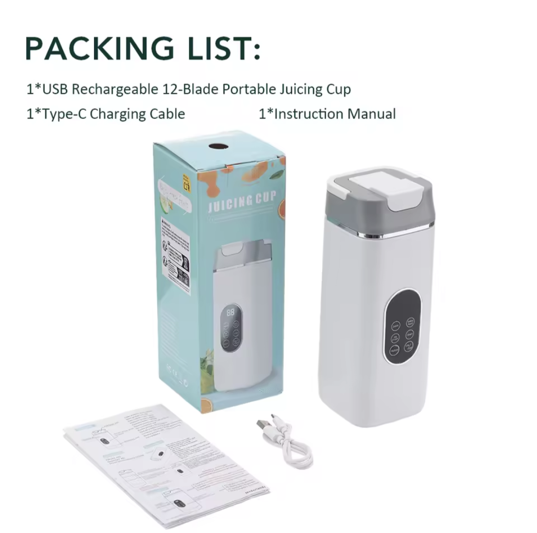 Portable Electric Juicer with USB Rechargeable