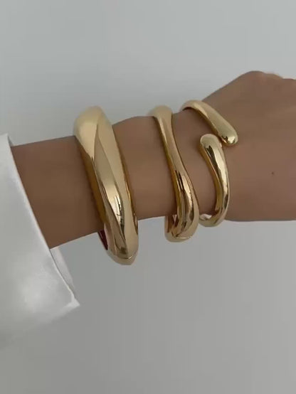 Vintage Punk Metal Cuff Bangle