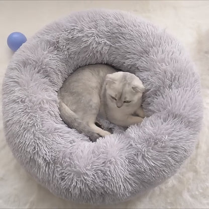 Soft Plush Donut Pet Bed