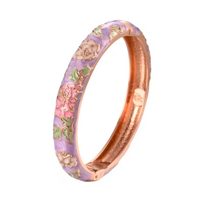 Enameled Flower Bracelet