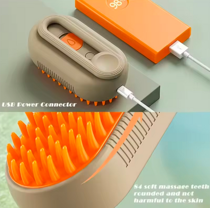 Steam Spray Pet Grooming Brush