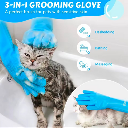 Pet Grooming Bath Glove