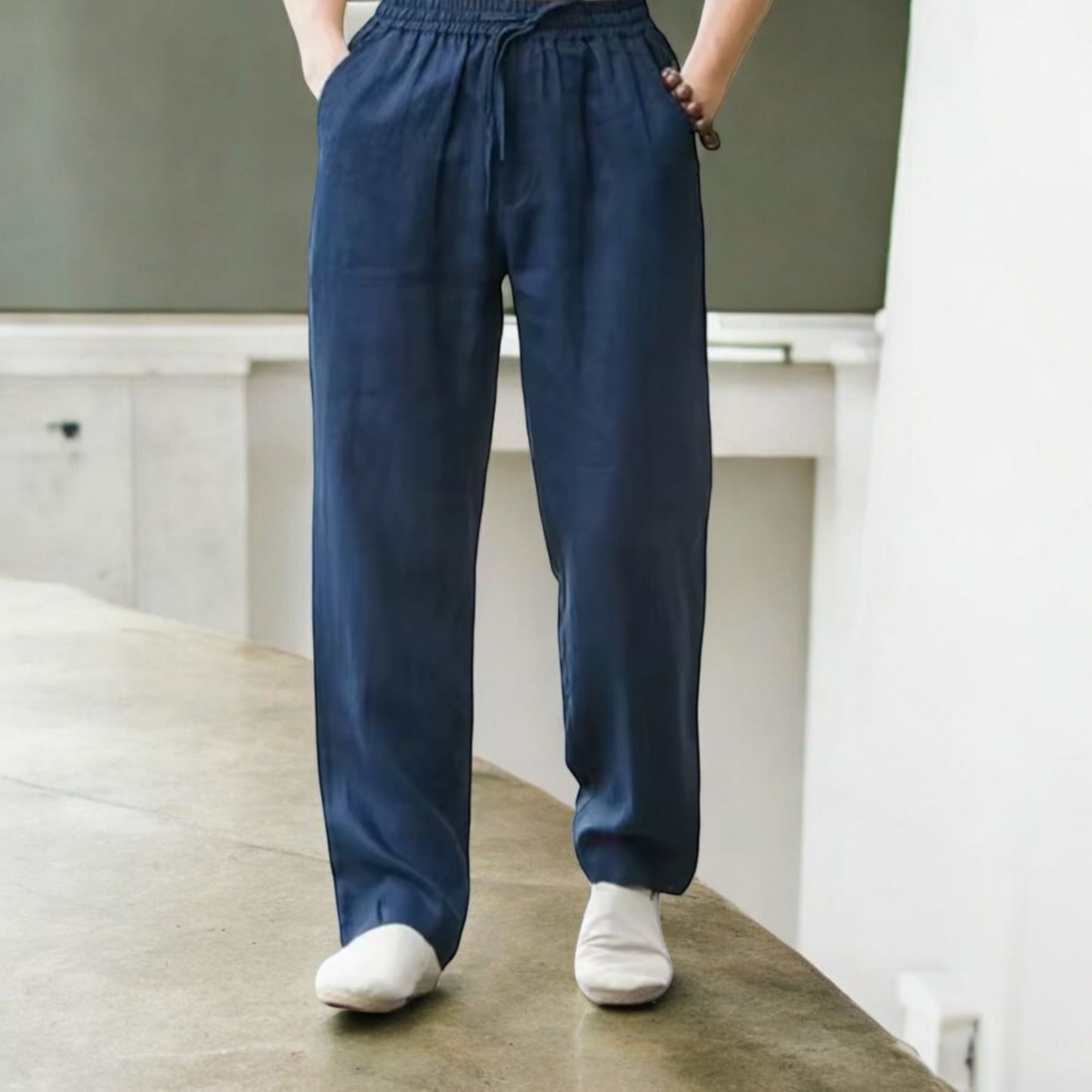 Men’s Cotton Linen Beach Joggers