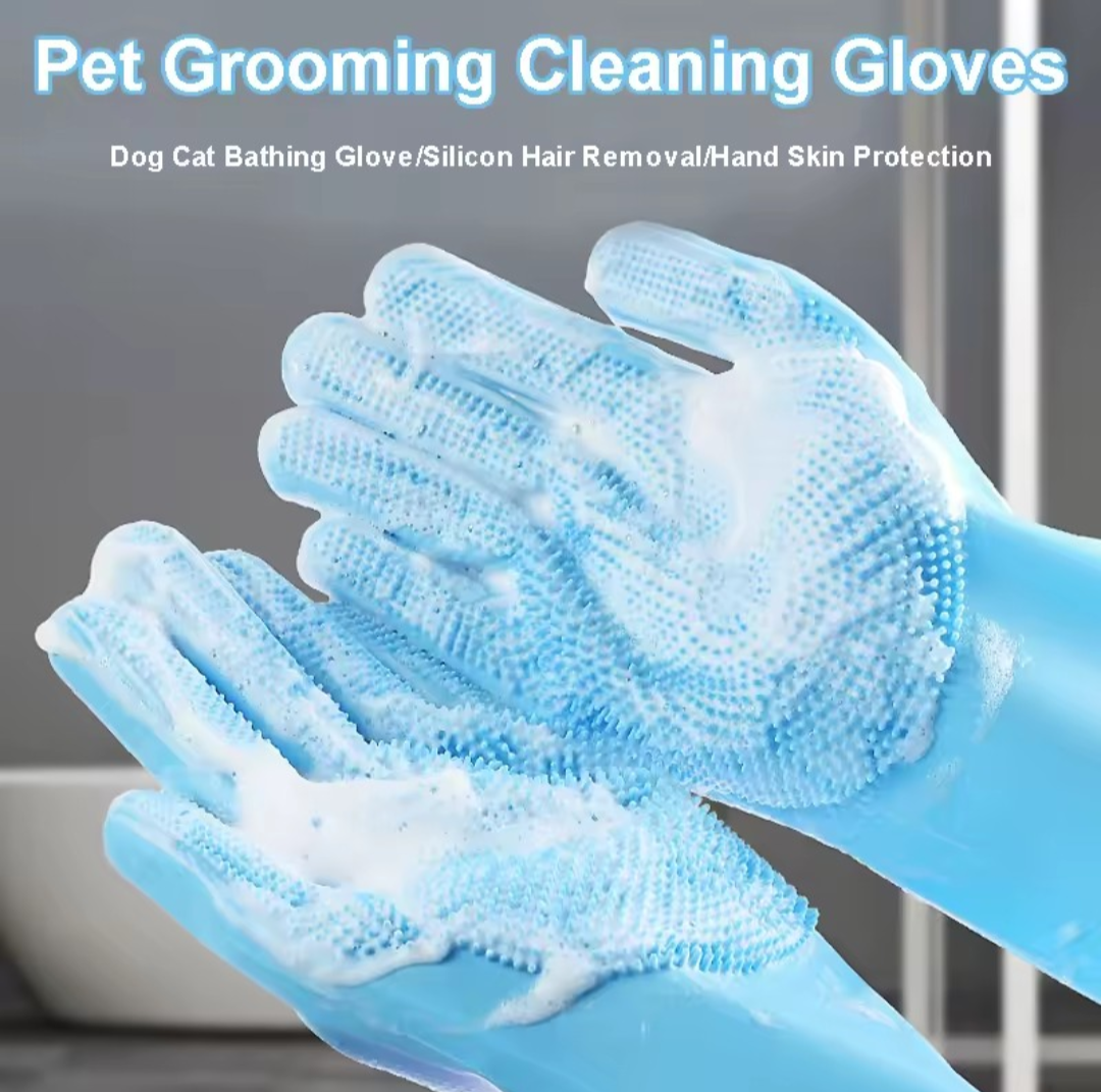 Pet Grooming Bath Glove
