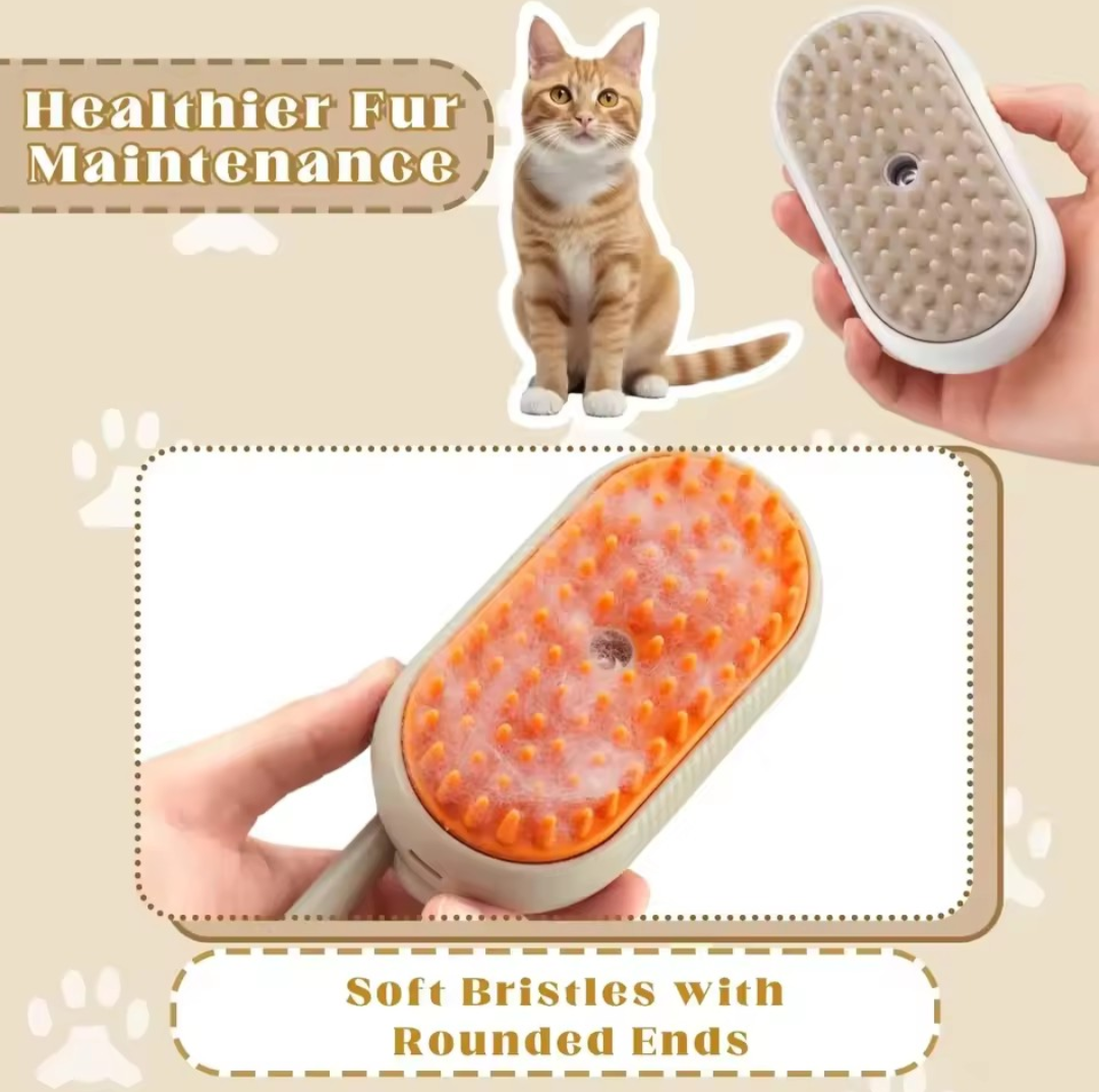 3-in-1 Steam Spray Pet Brush
