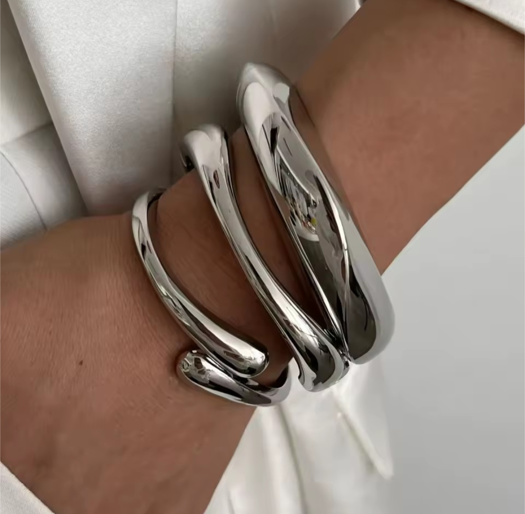 Vintage Punk Metal Cuff Bangle